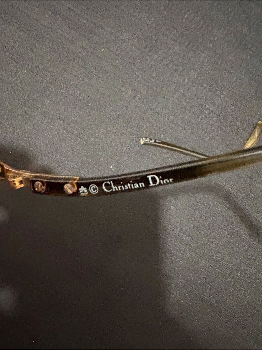 2 VTG pairs Christian Dior 2271 glasses frames (one pair is broken) see photos